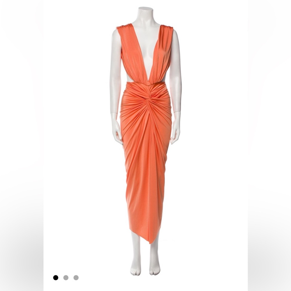 Baobab Orange Draped Dress
